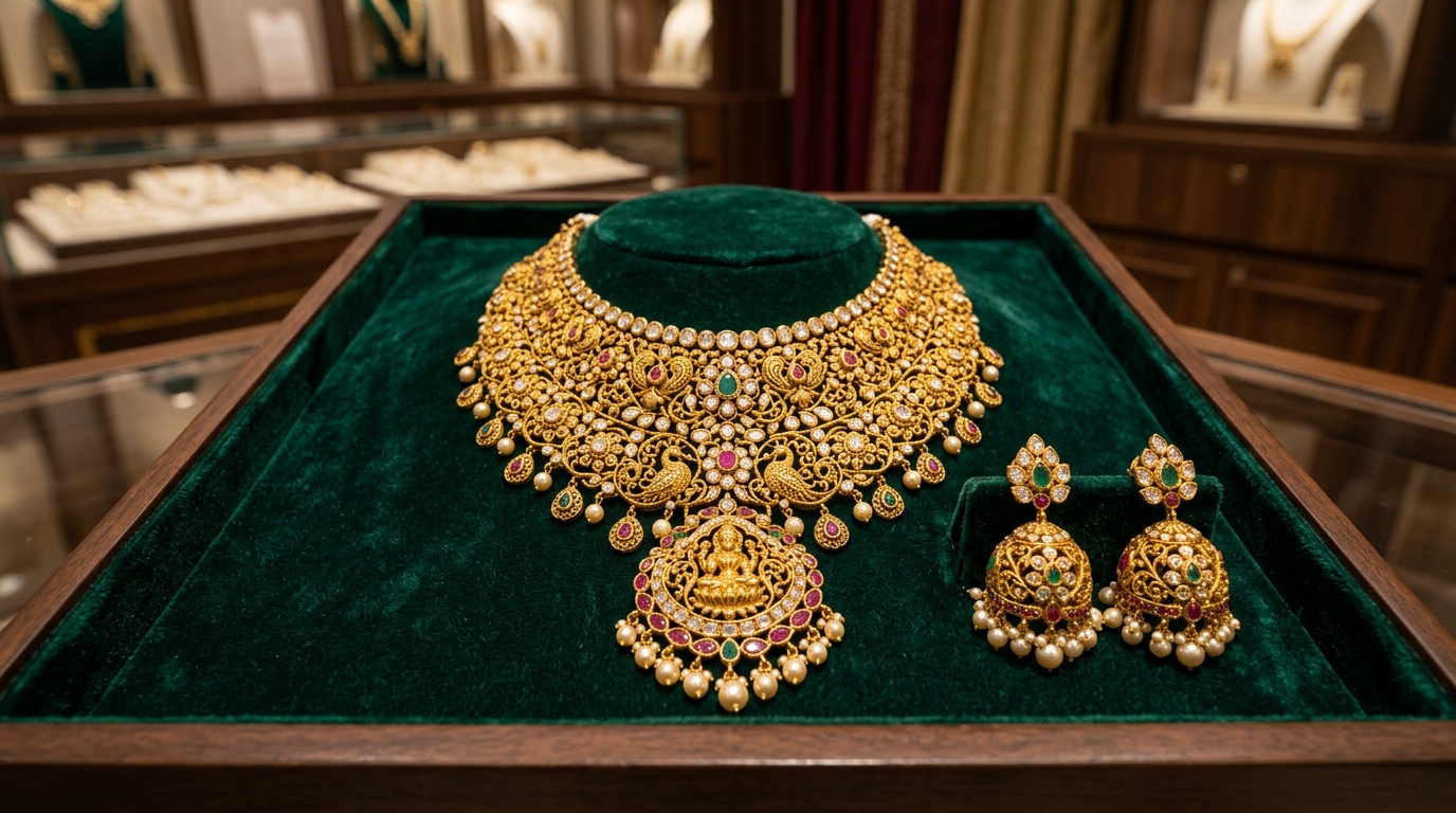 Bridal Gold Necklace Set